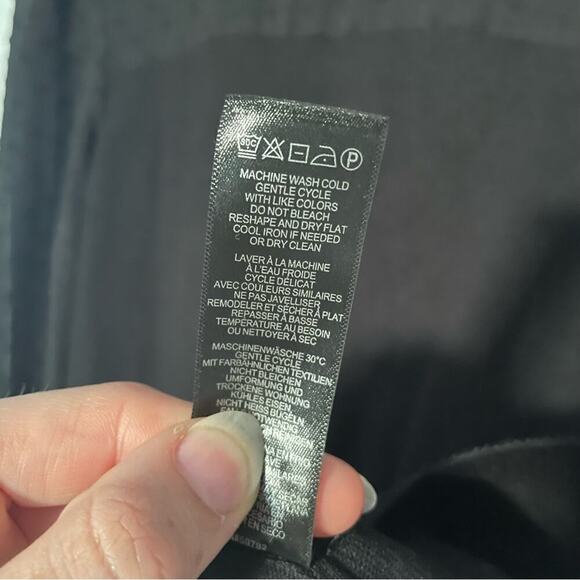 Adrianna Papel Swiss Dot + Knit Blouse Peter Pan Collar Date Night Holiday Small - Picture 5 of 7